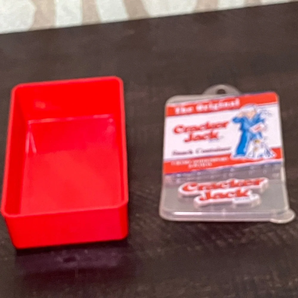 Cracker Jack Snack Container OS Red Excellent Retro Sailor Jack Bingo